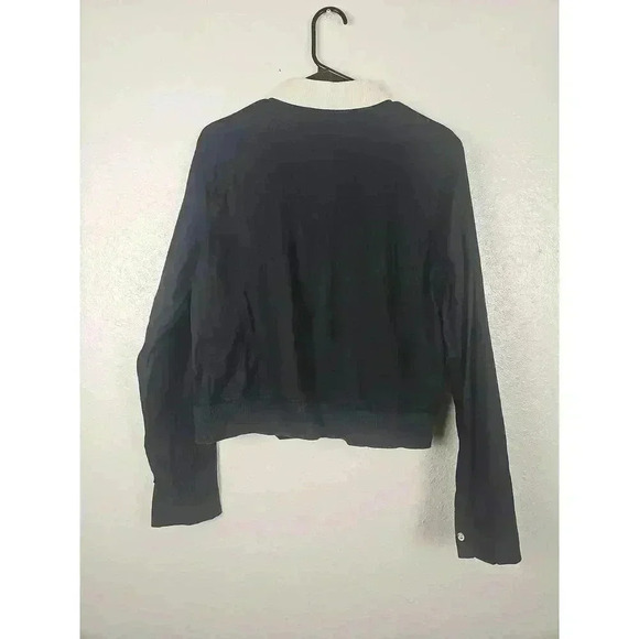 Nike Black White Green Zip Up Play Up Track Jacket Womens Large - Picture 4 of 9